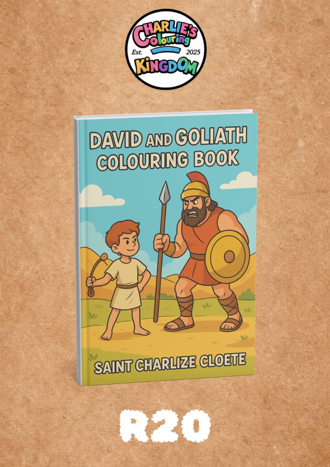 David and Goliath Colouring Book cover image