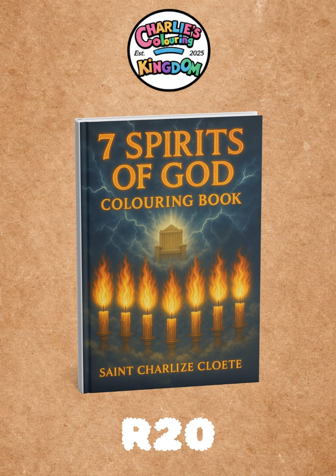 7 Spirits of God Colouring Book cover image