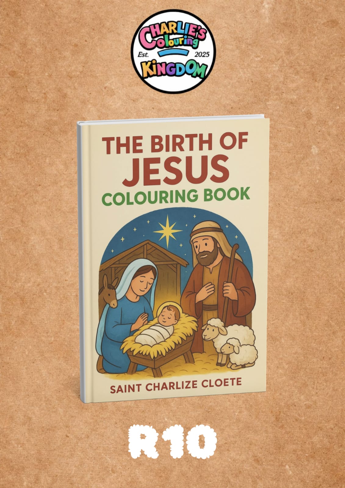 Birth of Jesus Colouring Book cover image